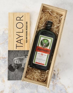 Personalised Jagermeister Photo Crate