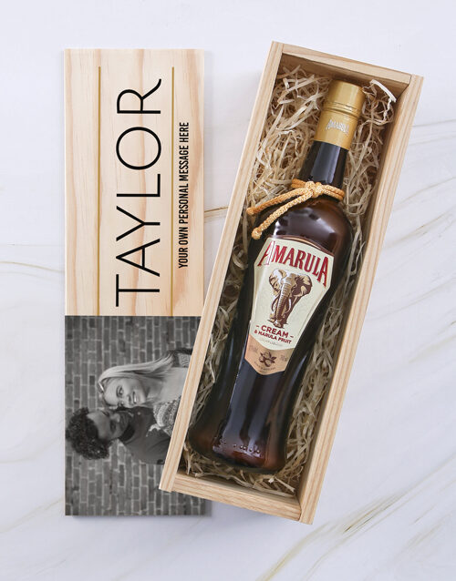 Personalised Amarula Photo Crate
