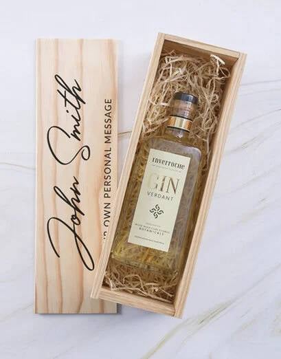 Personalised Inverroche Gin Crate