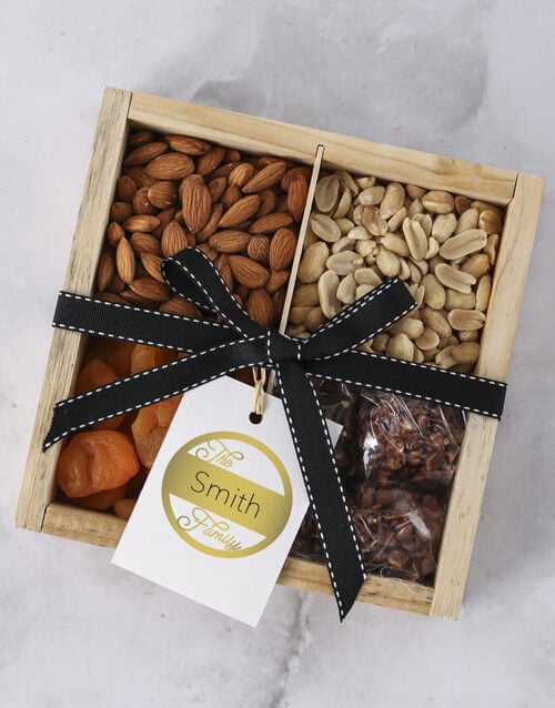 Personalised Family Nut Tray (4 Segment)