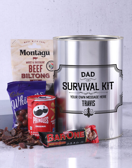 Personalised Dad Survival Tin (STANDARD)