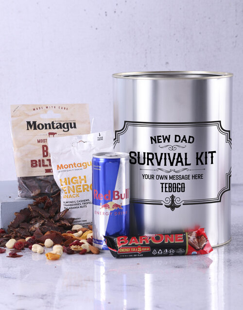 Personalised New Dad Survival Tin (STANDARD)