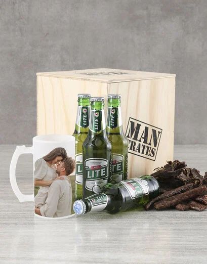 Personalised Pitcher Perfect Man Crate