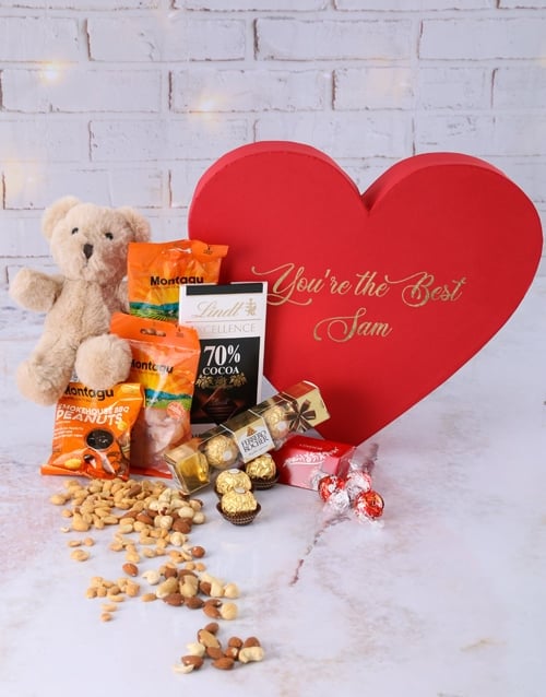 Personalised Best Treat Heart Box