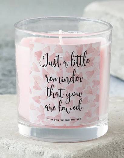 Personalised You Are Loved Candle (Standard)