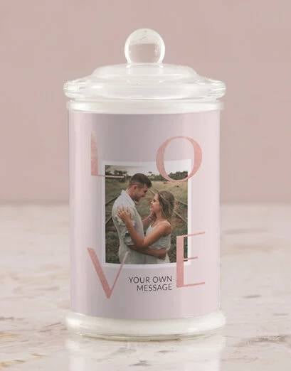 Personalised Captured Love Candle (Standard)
