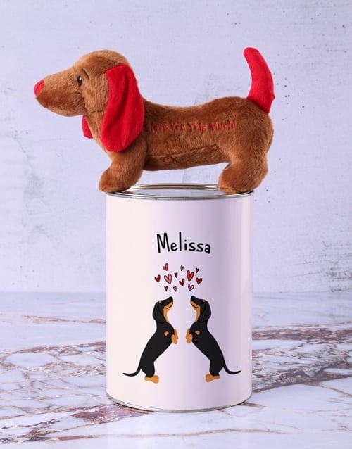 Personalised Dachshund Love Teddy (STANDARD)