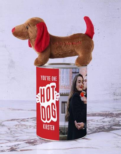 Personalised Hot Dang Dashund Teddy (STANDARD)