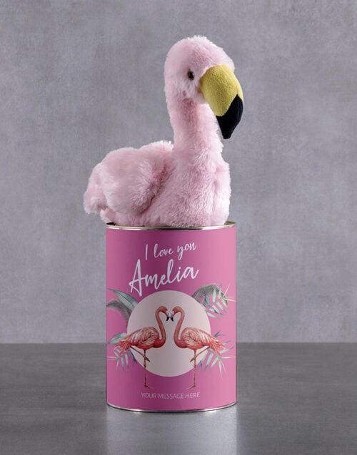 Personalised Pink Flamingo Teddy (STANDARD)