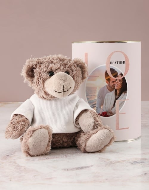 Personalised Love T shirt Teddy (STANDARD)