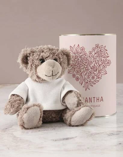 Personalised Brown Teddy Gift (STANDARD)