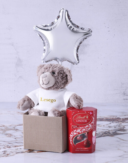 Personalised Lindt Teddy Hamper