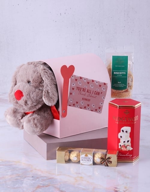 Personalised Puppy In A Postbox