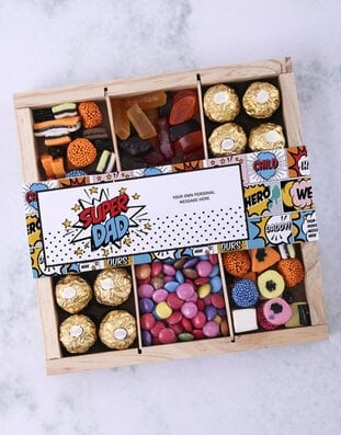 Personalised Super Dad Sweet Tray (4PC)