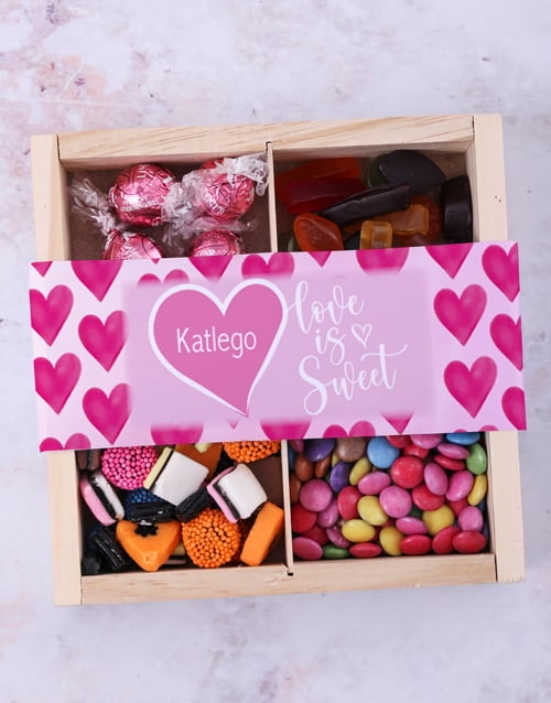 Personalised Love Is Sweet Tray (4PC)