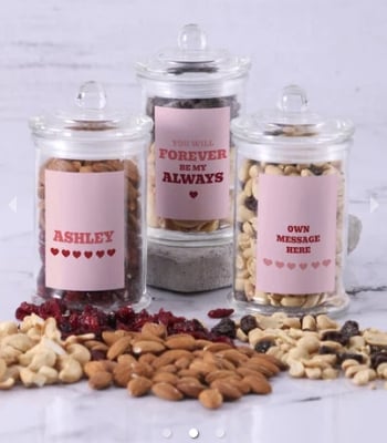 Personalised I Love You Nut Jar