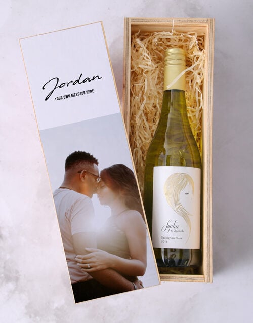 Personalised Sophie Photo Wine Crate (SINGLE)