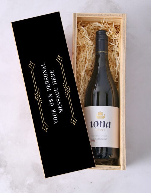 Personalised Iona Wine Crate (SAUV BLANC)