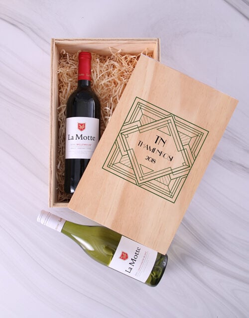 Personalised Aztec Wine Crate (WINE DUO)