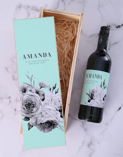 Personalised Wonderful Wine Crate