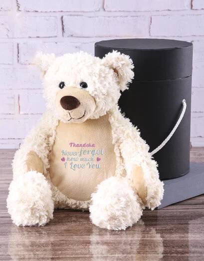 Personalised Remembrance Cream Teddy (STANDARD)