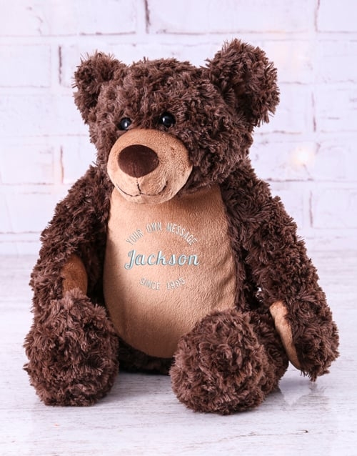 Personalised Remembrance Brown Teddy (STANDARD)