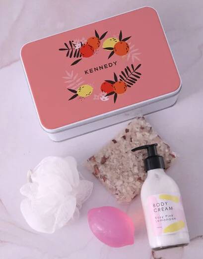 Personalised Pink Lemonade Bath Hamper (Standard)