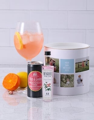 Personalised Photo Collage Gin Gift (Standard)