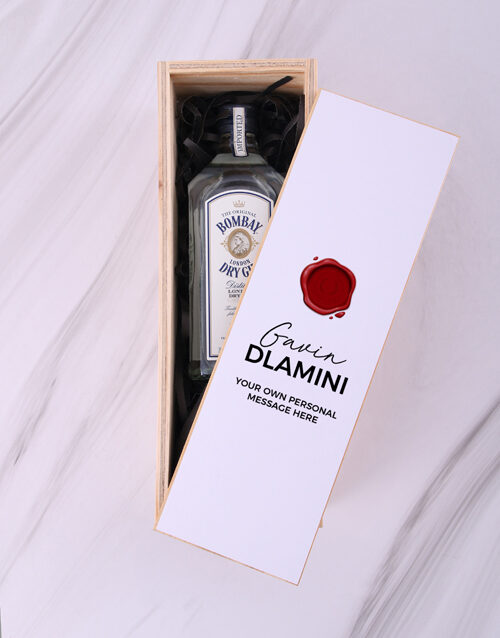 Personalised Wax Seal Spirits Crate (Bombay)
