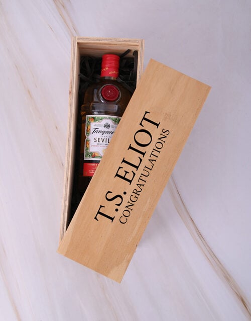 Personalised Name And Message Spirits Crate (Tanqueray)
