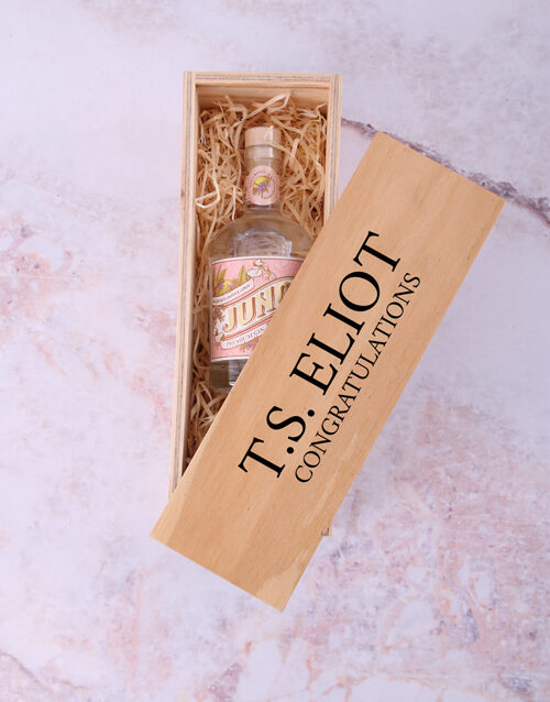 Personalised Enticing Engraved Spirits Crate (Juno)