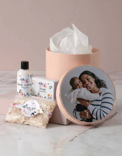 Personalised Pink Photo Pamper Box (Standard)