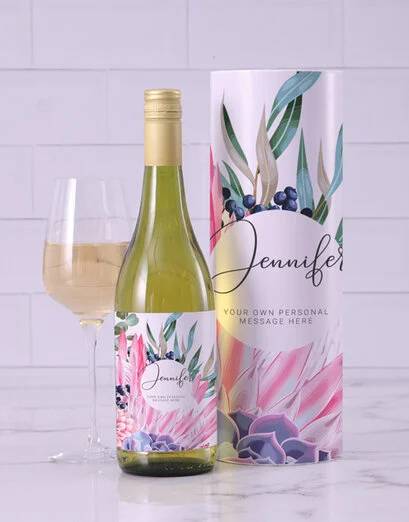Personalised Protea Sophie Sauv Blanc Wine (STANDARD)