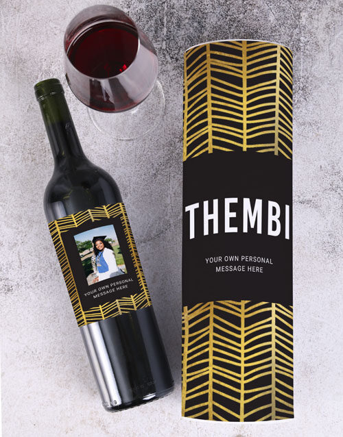 Personalised Gold Sophie La Rouge Wine (STANDARD)