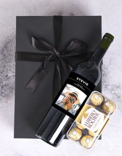 Personalised Photo Vino Indulgence Gift (Standard)