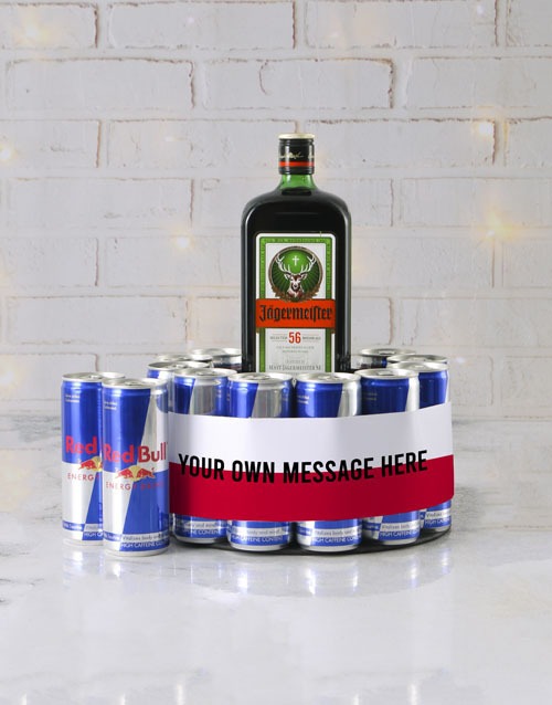 Personalised Message Jagermeister Cake Tower (STANDARD)
