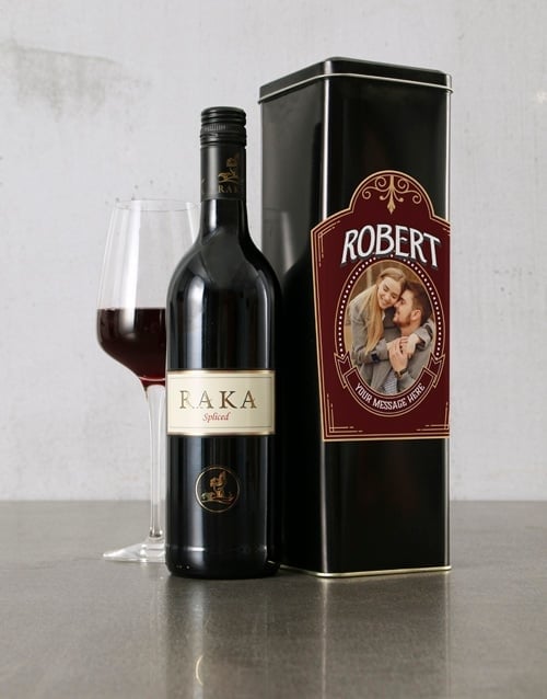 Personalised Name And Photo Wine Tin (STANDARD)