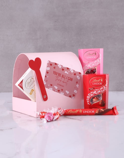 Personalised Thoughts Chocolate Post Box (STANDARD)