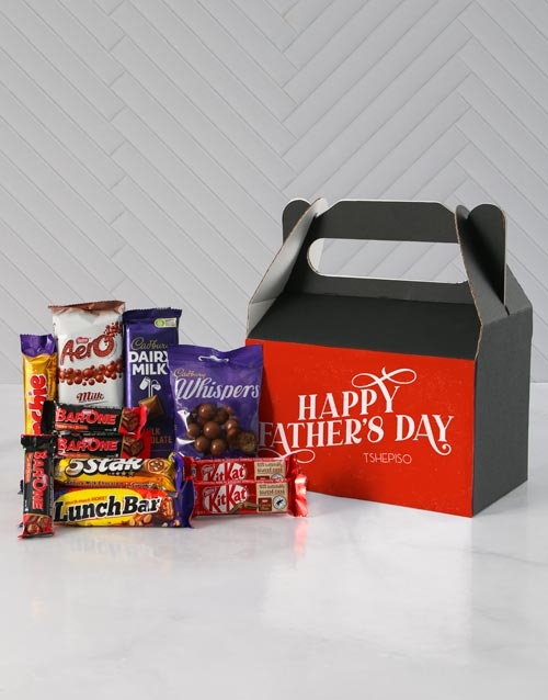 Personalised Red Chocolate Tool Box For Dad (STANDARD)