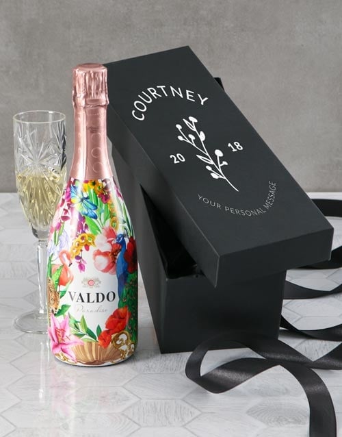 Personalised Valdo Date Bubbly Box (STANDARD)
