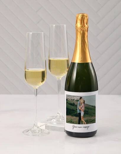Personalised Photo And Message Wine Gift Box