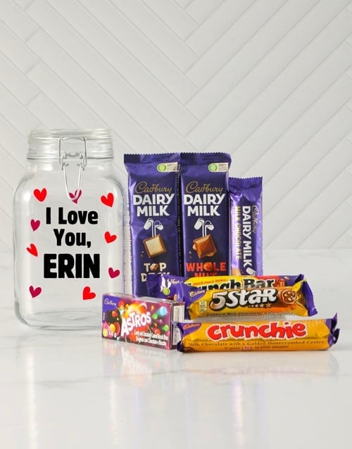 Personalised I Love You Candy Jar (STANDARD)