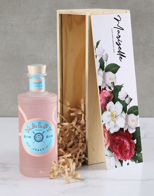 Personalised Malfy Gin Crate