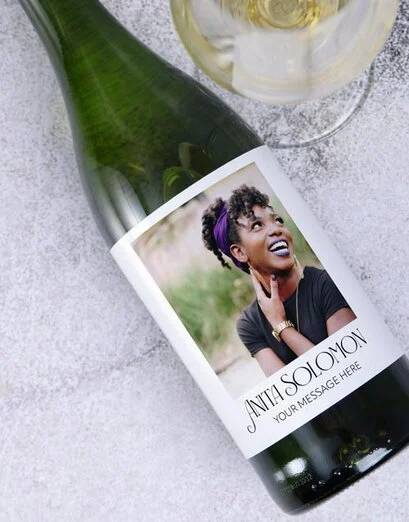 Personalised Lady Sauvignon Bottle (Standard)