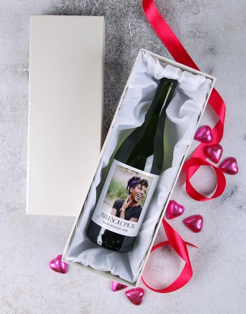 Personalised Lady Photo Sauvignon