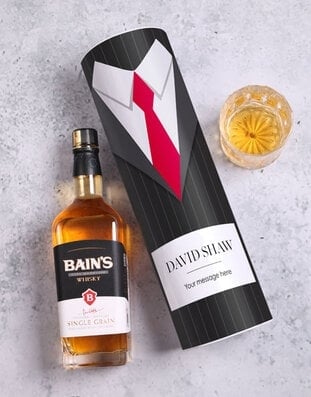 Personalised Bains Bowtie Tin