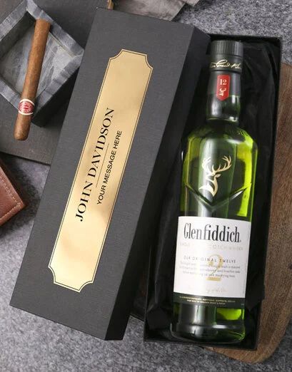 Personalised Glenfiddich Plaque Gift Box