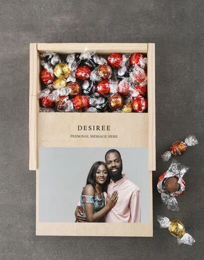 Personalised Lindt Photo Chocolate Box
