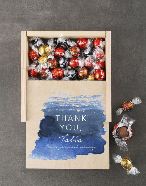 Personalised Thank You Chocolate Box