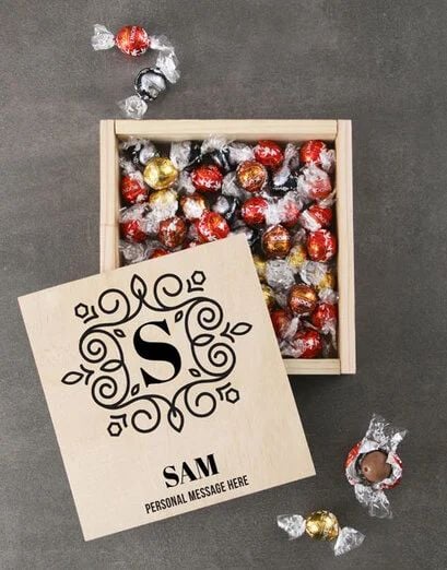 Personalised Monogram Lindt Choco Box
